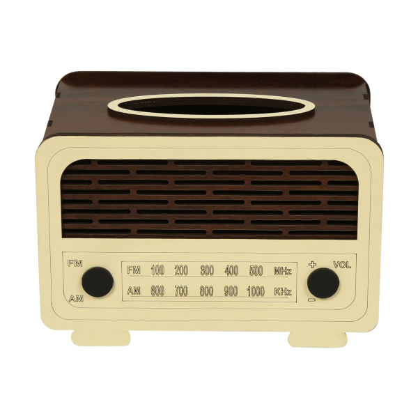 جا دستمال کاغذی طرح کلاسیک مدل رادیو FM
