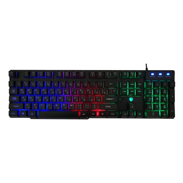 کیبورد مخصوص بازی بیاند مدل RGB2100 با حروف فارسی