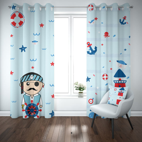 پرده اتاق کودک مدل شمسه نگار MP8.1 ابعاد 220x140 سانتیمتر