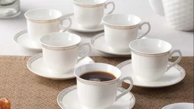 ست فنجان و نعلبکی چینی