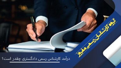 درآمد کارشناس دادگستری